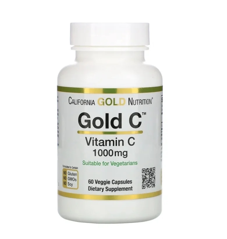 California Gold Nutrition Gold C Vitamin C 1000 mg / 60 vCaps