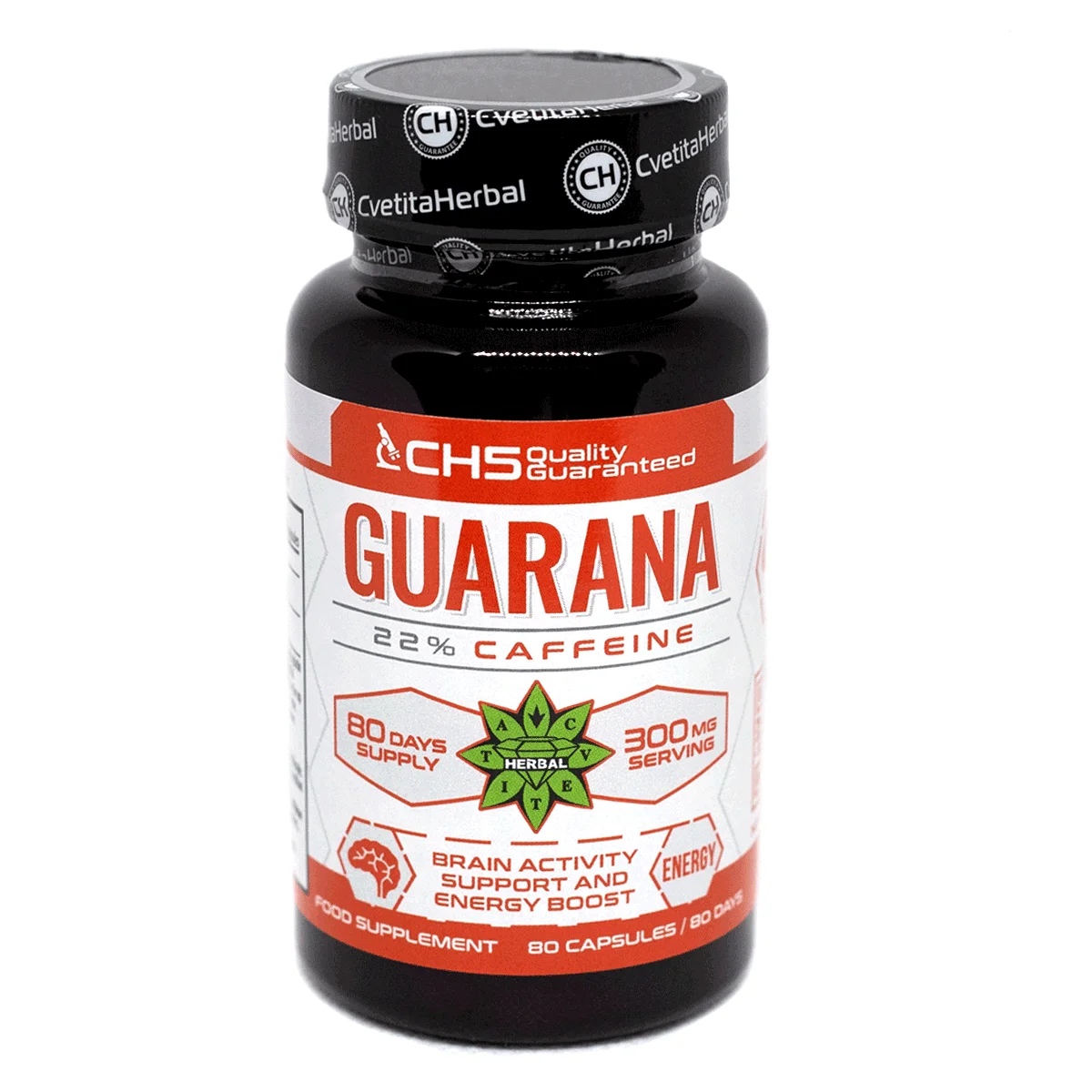 Cvetita Herbal Guarana - 80 Capsules x 300 mg