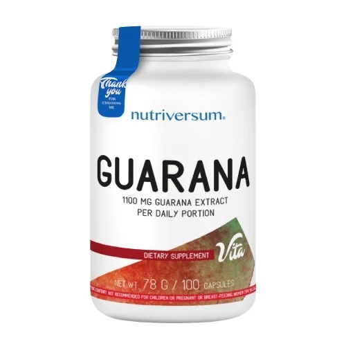 Nutriversum Guarana Extract 550 mg - 100 caps / 100 servs