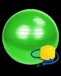 MP Sport Gymnastic Swiss Ball 65 cm / Gymnastic Swiss Ball with Pump 65 cm - Green