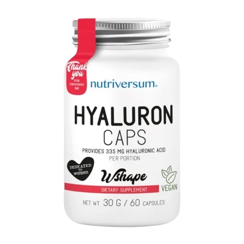 Nutriversum Hyaluron Caps | Hyaluronic Acid 335 mg - 60 caps / 60 servs
