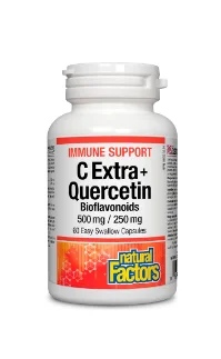 Natural Factors Immune Support C Extra + Quercetin Bioflavonoids x 60 capsules