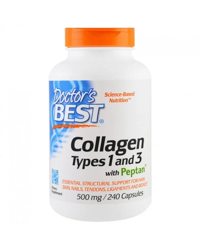Doctors Best Collagen Type 1 and 3 500 mg / 240 capsules