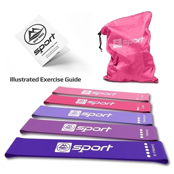 MR Sport Elastic exercise band set - Pink