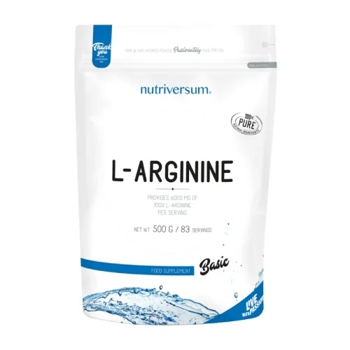 Nutriversum L-Arginine Powder 500 g / 100% Pure