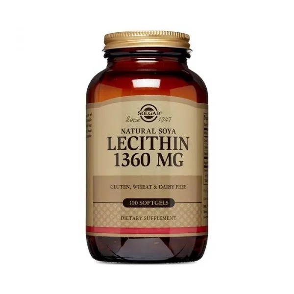 Solgar Lecithin 1360 mg Natural Soya)