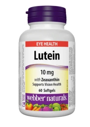 Webber Naturals Lutein with Zeaxanthin / Lutein and Zeaxanthin 10 mg