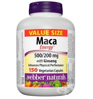 Webber Naturals MACA + Korean Ginseng 150 caps