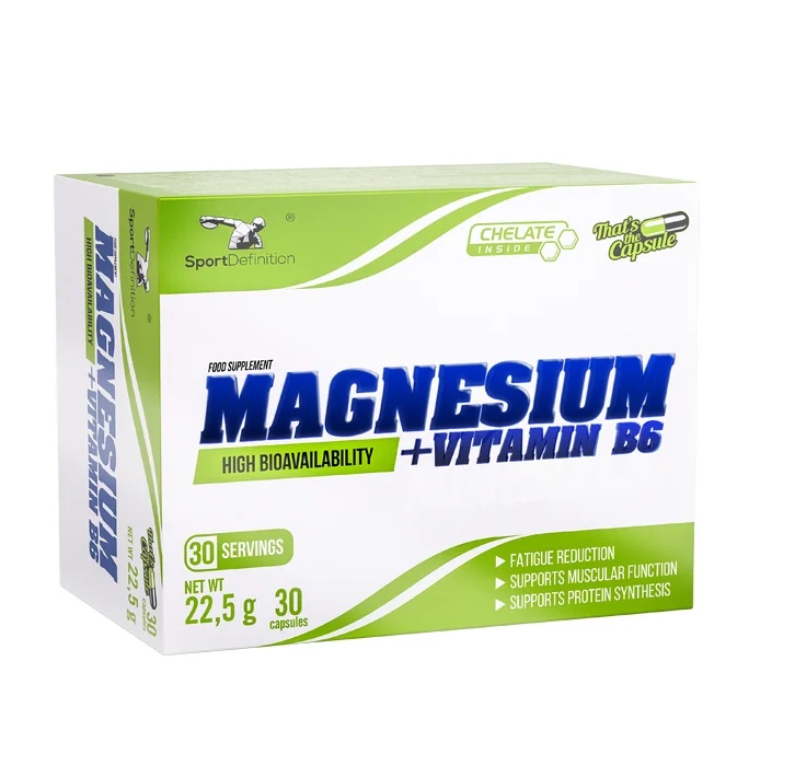 Sport Definition Magnesium + Vitamin B6 30 capsules