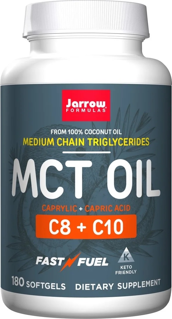 Jarrow Formulas MCT Oil Softs 180 gel capsules/1000mg.