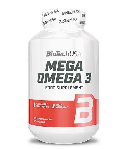 Biotech USA Mega Omega 3 / 180 gel capsules