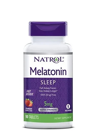 Natrol Melatonin 5 mg fast dissolving /Strawberry/ 90 tablets