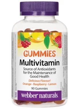 Webber Naturals Multivitamin Gummies/ Multivitamins x 90 Jelly Tablets
