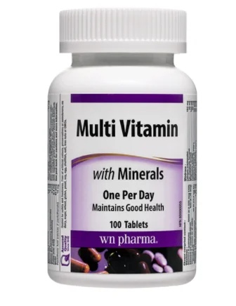 Webber Naturals MULTIVITAMINS WITH MINERALS Multivitamins and Minerals x 100 tabl