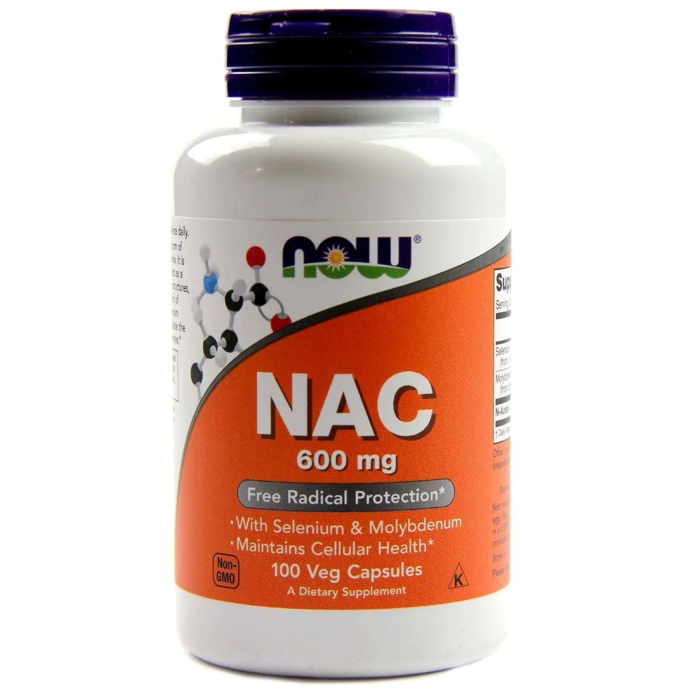 NOW N-Acetyl L-Cysteine (NAC) 600mg. / 100 Caps.