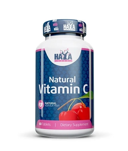 Haya Labs Natural Vitamin C from Organic Acerola fruit 60 tablets