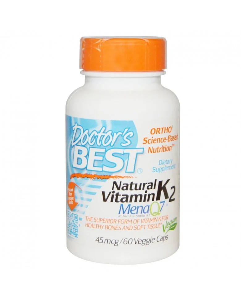 Doctors Best Natural Vitamin K2 45 mg / 60 capsules