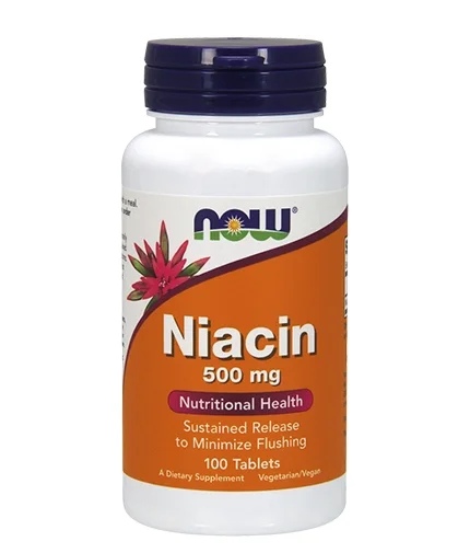 NOW Niacin 500 mg / 100 tablets