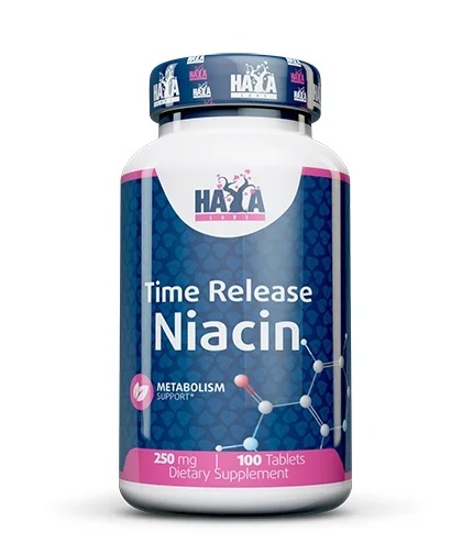Haya Labs Niacin /Time Release/ 250 mg / 100 tablets