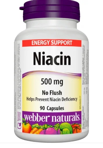 Webber Naturals Niacin Inositol WN Hexanicotinate Non-Flushing) 560 mg x 90 capsules