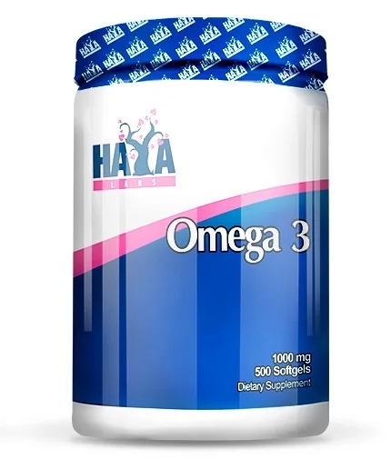 Haya Labs Omega 3 1000 mg / 500 gel capsules