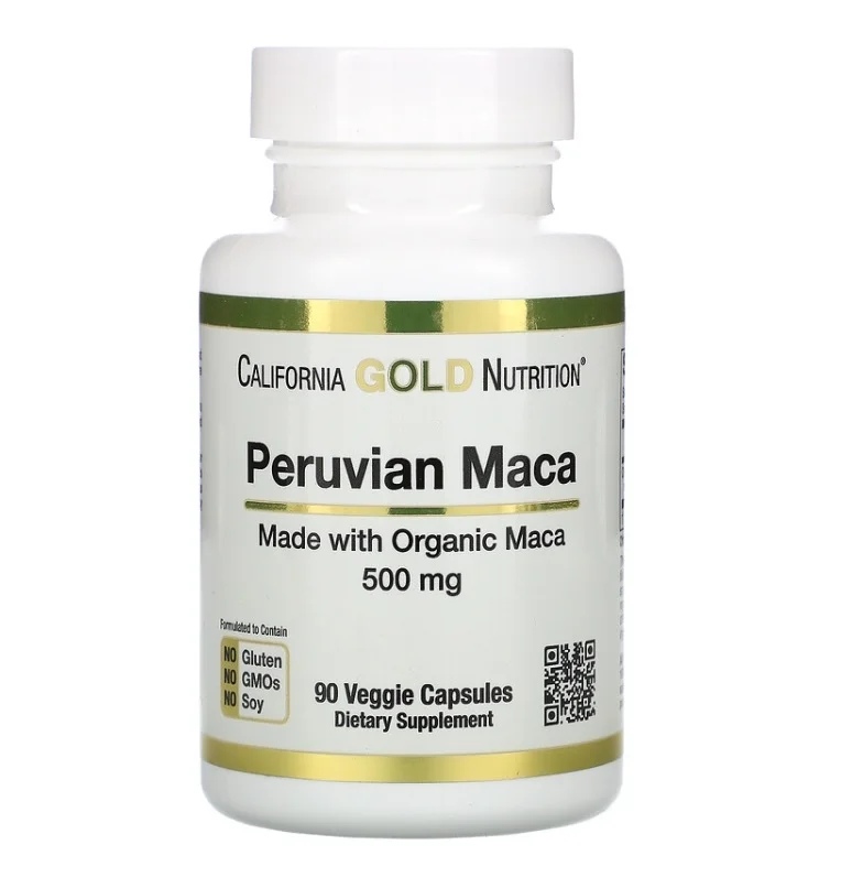 California Gold Nutrition Peruvian Maca 500 mg / 90 Veggie Caps