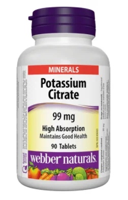 Webber Naturals Potassium Citrate / Potassium Citrate