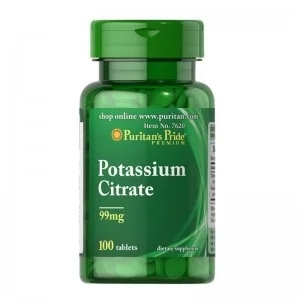 Puritan\s Pride Potassium Citrate 99 mg - 100 tablets.