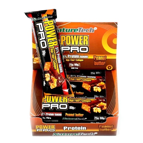 Naturetech Power PRO Bar / 12x80g Peanut Butter