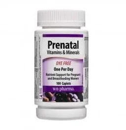 Webber Naturals Prenatal Multivitamins + Minerals 100 mg x100 caplets