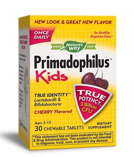 Natures Way Primadophilus Kids / 30 chewable tablets