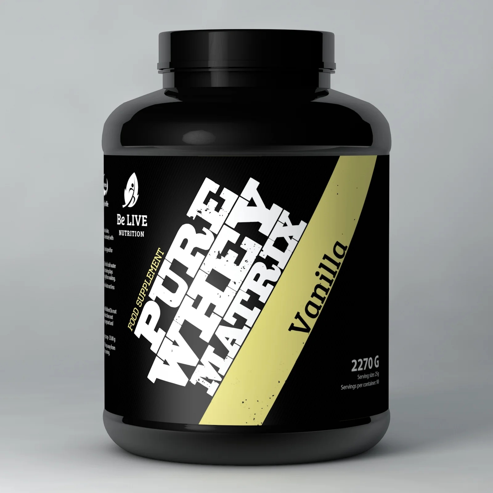 Be Live Nutrition PURE WHEY MATRIX 2270g Vanilla