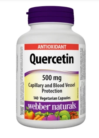 Webber Naturals QUERCETIN 500mg heart and blood vessel support x 140 caps