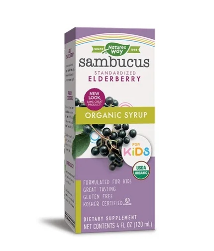 Natures Way Sambucus for Kids Organic Syrup / 120 ml