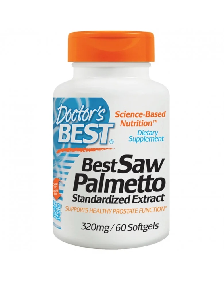 Doctors Best Saw Palmetto Standardized Extract 320 mg / 60 gel capsules
