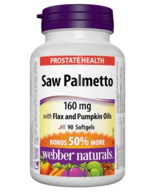 Webber Naturals Saw Palmetto With Flax And Pumpkin Oils)
