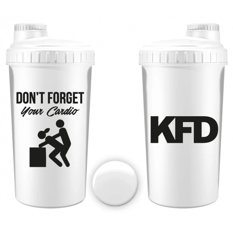 KFD Nutrition Shaker - Don`t Forget Your Cardio white 700 ml