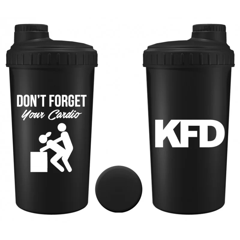 KFD Nutrition Shaker - Don`t Forget Your Cardio black 700 ml