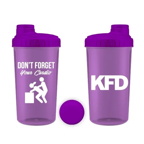 KFD Nutrition Shaker - Don`t Forget Your Cardio purple 700 ml