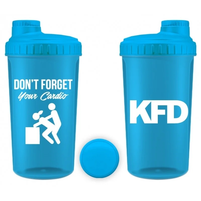 KFD Nutrition Shaker - Don`t Forget Your Cardio blue 700 ml