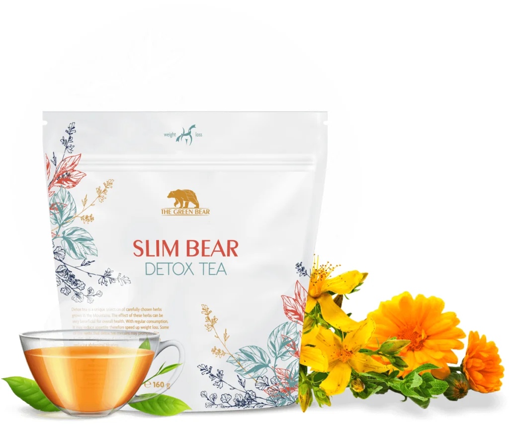 The Green Bear SLIM BEAR DETOX TEA BODY CLEANSING AND WEIGHT LOSS TEA 160 g / 50 doses