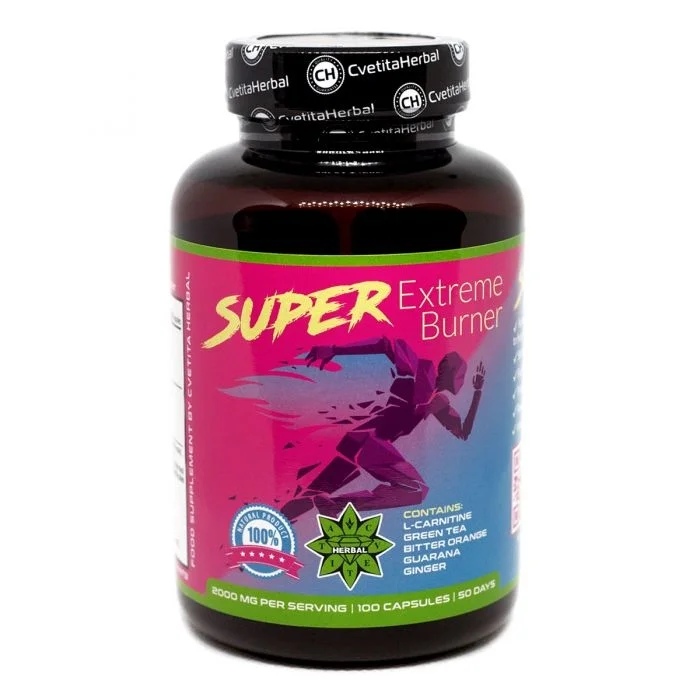 Cvetita Herbal Super Extreme Burner - 100 capsules x 1000 mg