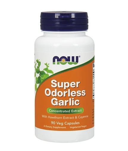 NOW Super Odorless Garlic / 90 capsules