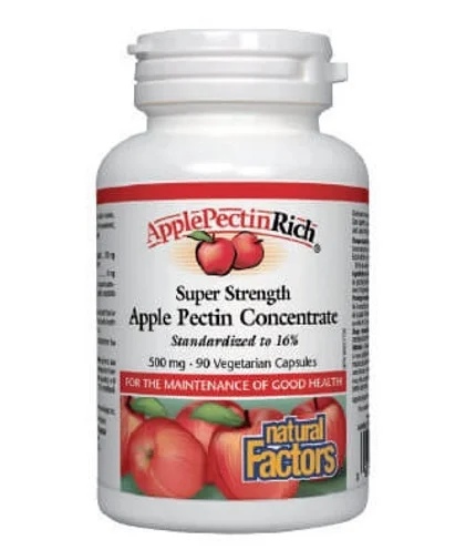 Natural Factors Super Strength Apple Pectin Concentrate / 90 capsules