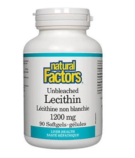 Natural Factors Unbleached Lecithin 1200 mg / 90 gel capsules