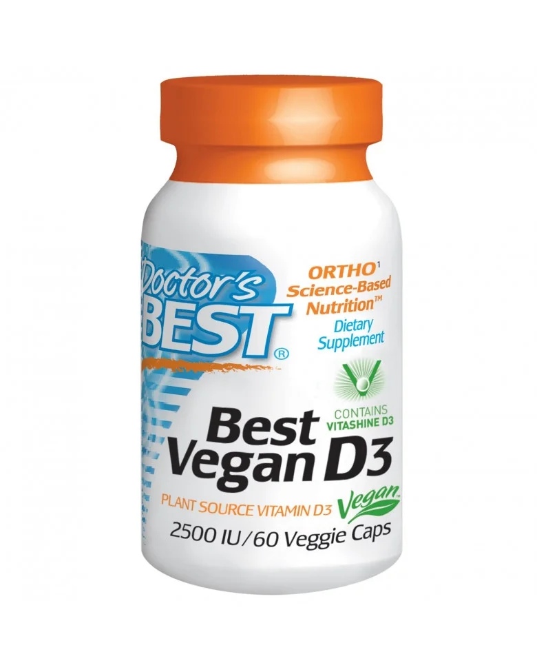Doctor\s Best Vegan Vitamin D3 2500 IU / 60 capsules