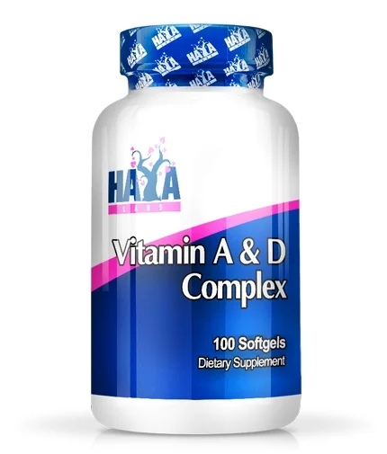 Haya Labs Vitamin A & D Complex / 100 gel capsules