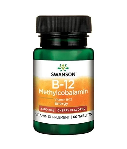 Swanson Vitamin B-12 Methylcobalamin - Cherry Flavored / 60 tablets