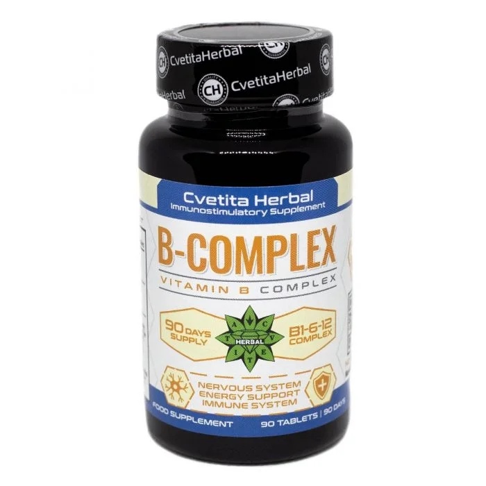 Cvetita Herbal Vitamin B Complex - Vitamin B1-B6-B12 - 90 tablets