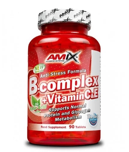 Amix Nutrition Vitamin B-Complex + Vitamin C & E / 90 tablets